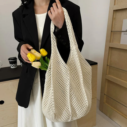 Women's Woven Wicker Shoulder Bags