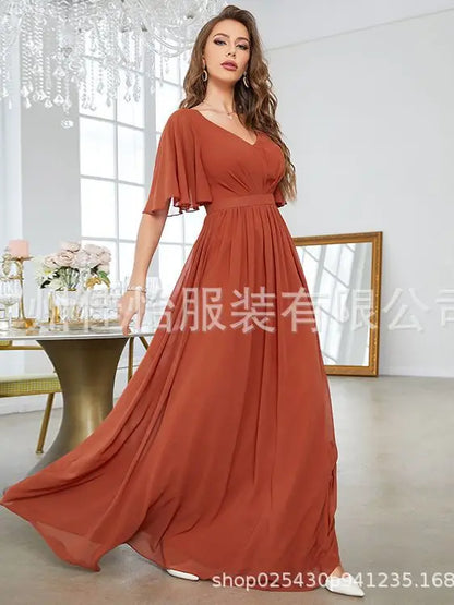 Mid-Sleeve Sweetheart Evening Dress