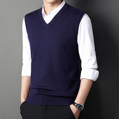 Solid Color Sweater Vest