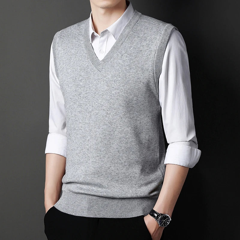 Solid Color Sweater Vest