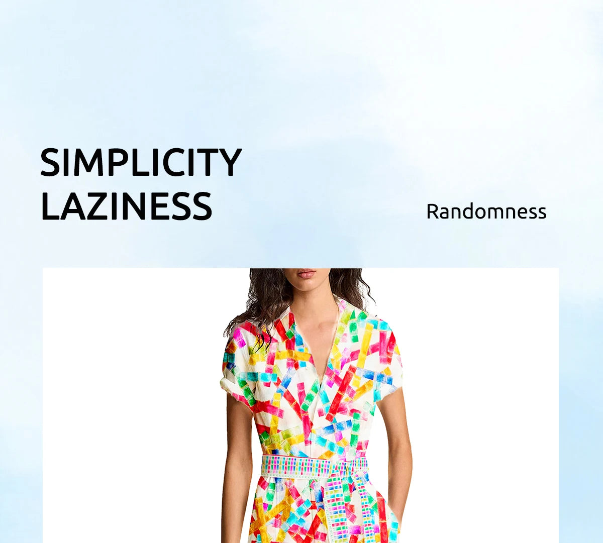 Women's Casual Day Dress- Multicolored