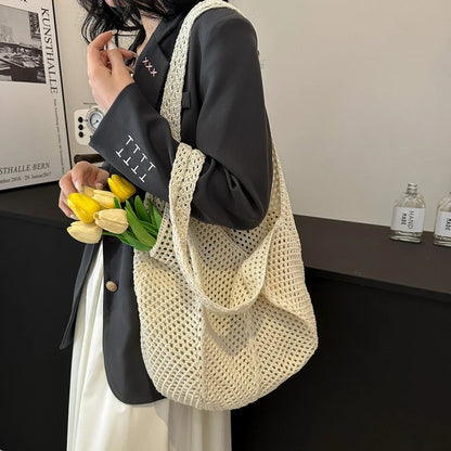 Women's Woven Wicker Shoulder Bags