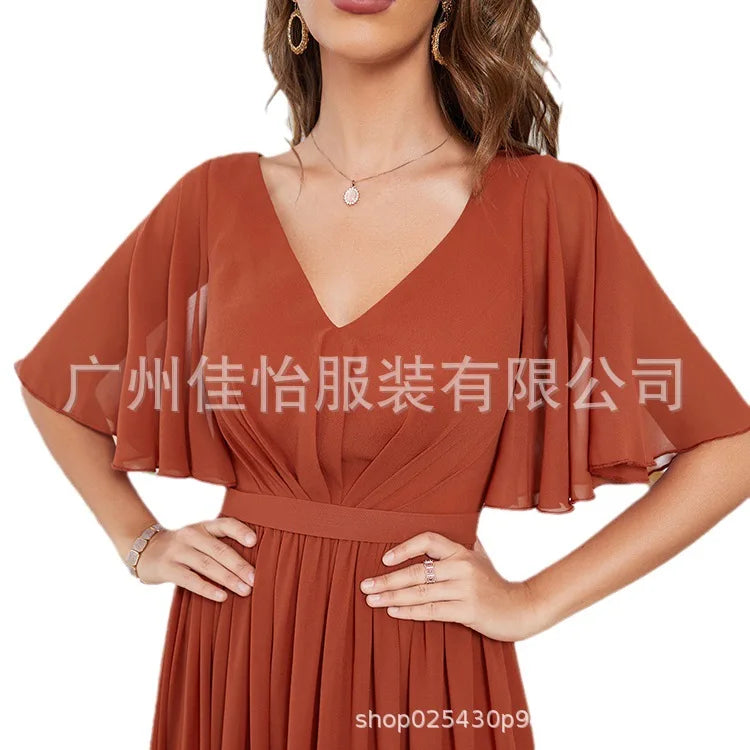 Mid-Sleeve Sweetheart Evening Dress