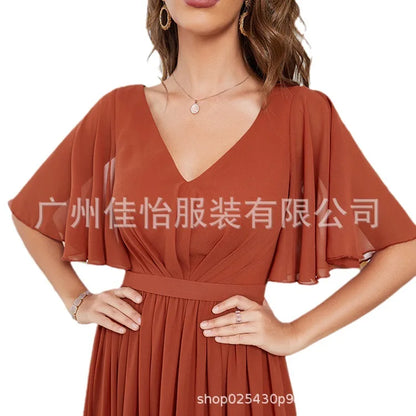 Mid-Sleeve Sweetheart Evening Dress