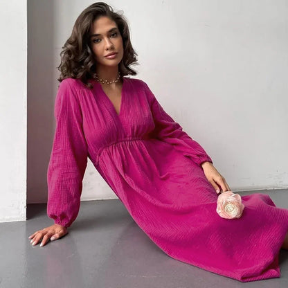 Women's Casual Dress V-Neck