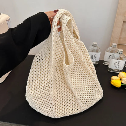 Women's Woven Wicker Shoulder Bags