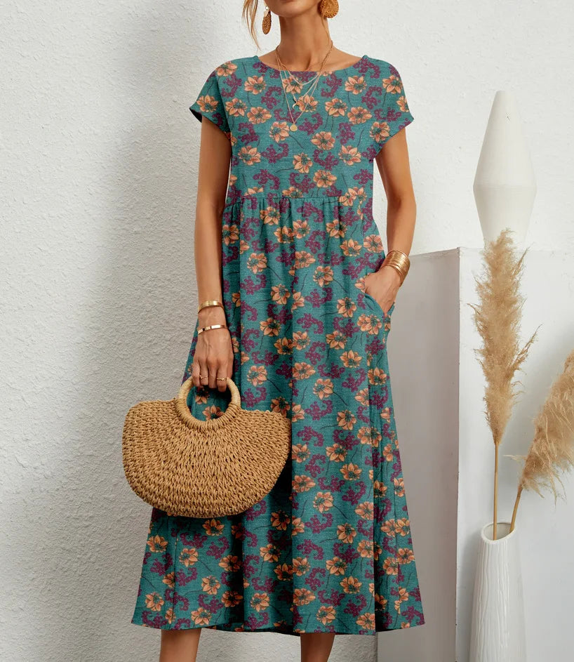 Women's Floral Print Summer Dress