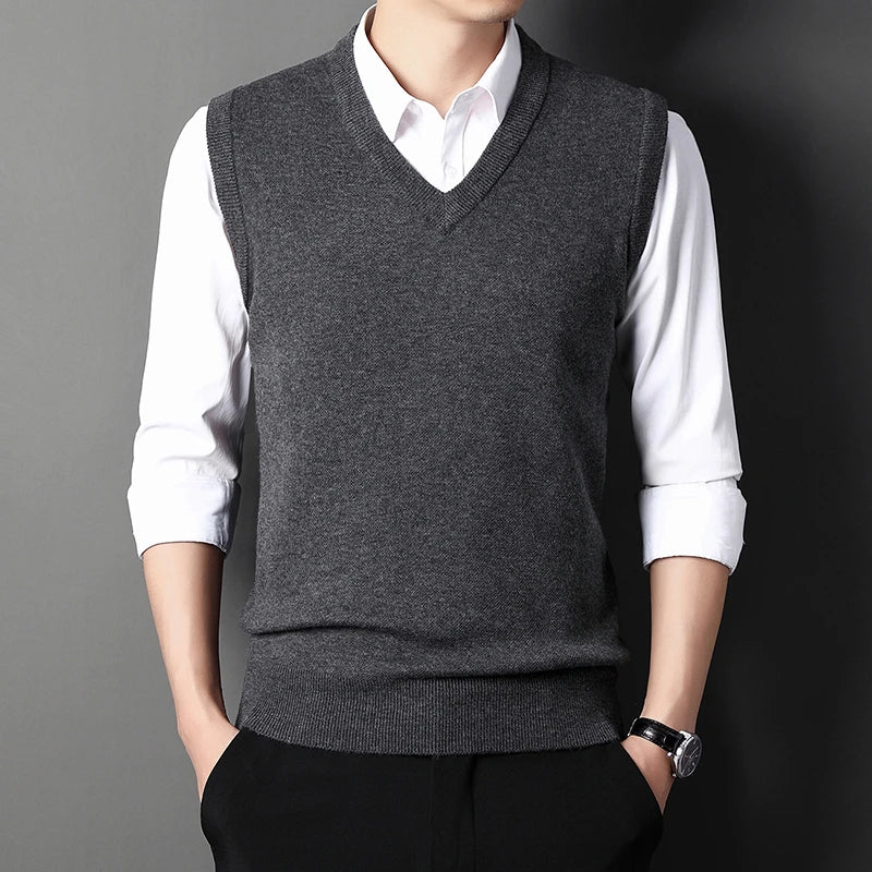 Solid Color Sweater Vest