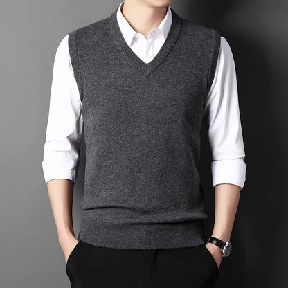 Solid Color Sweater Vest