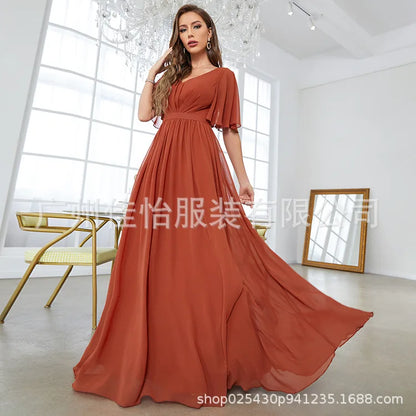 Mid-Sleeve Sweetheart Evening Dress