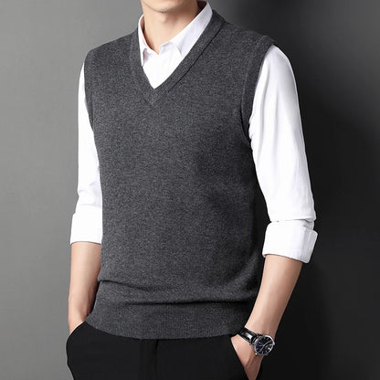 Solid Color Sweater Vest