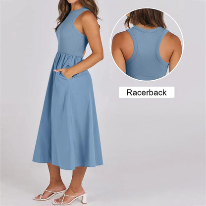 Sleeveless Long Dress