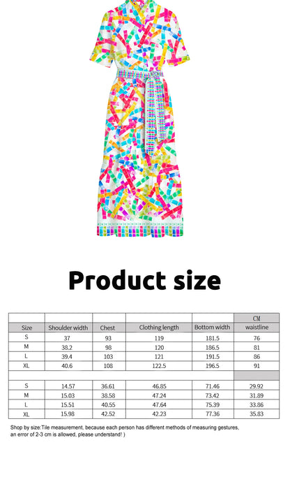 Women's Casual Day Dress- Multicolored