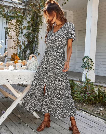 Vintage Floral Dresses for Women