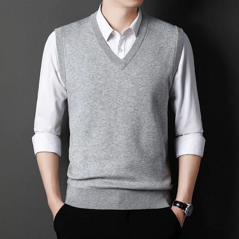 Solid Color Sweater Vest