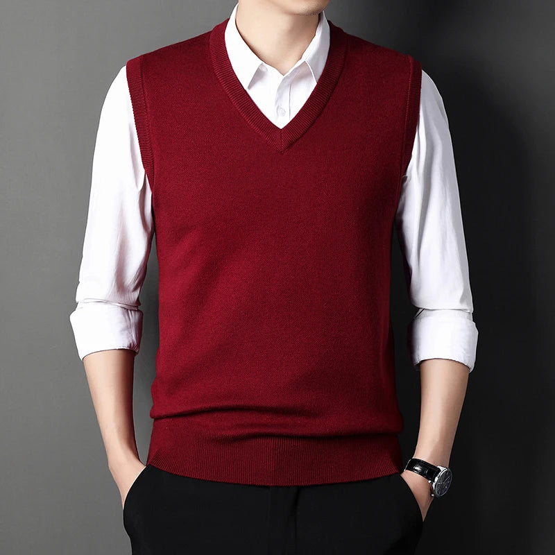Solid Color Sweater Vest