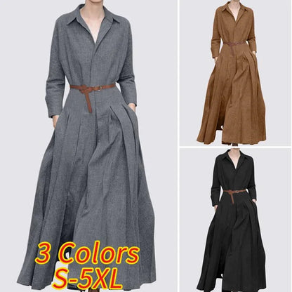 Long Dress Vintage Casual