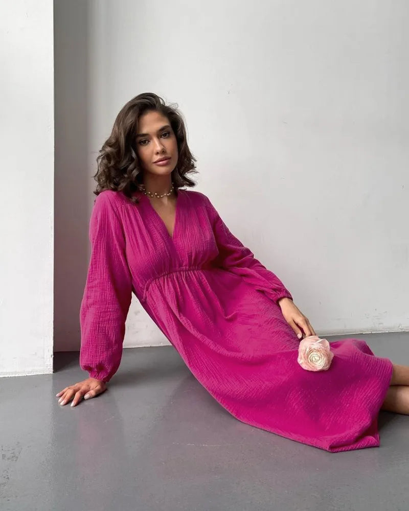 Women's Casual Dress V-Neck