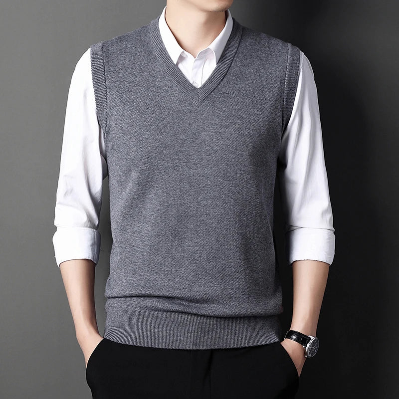 Solid Color Sweater Vest