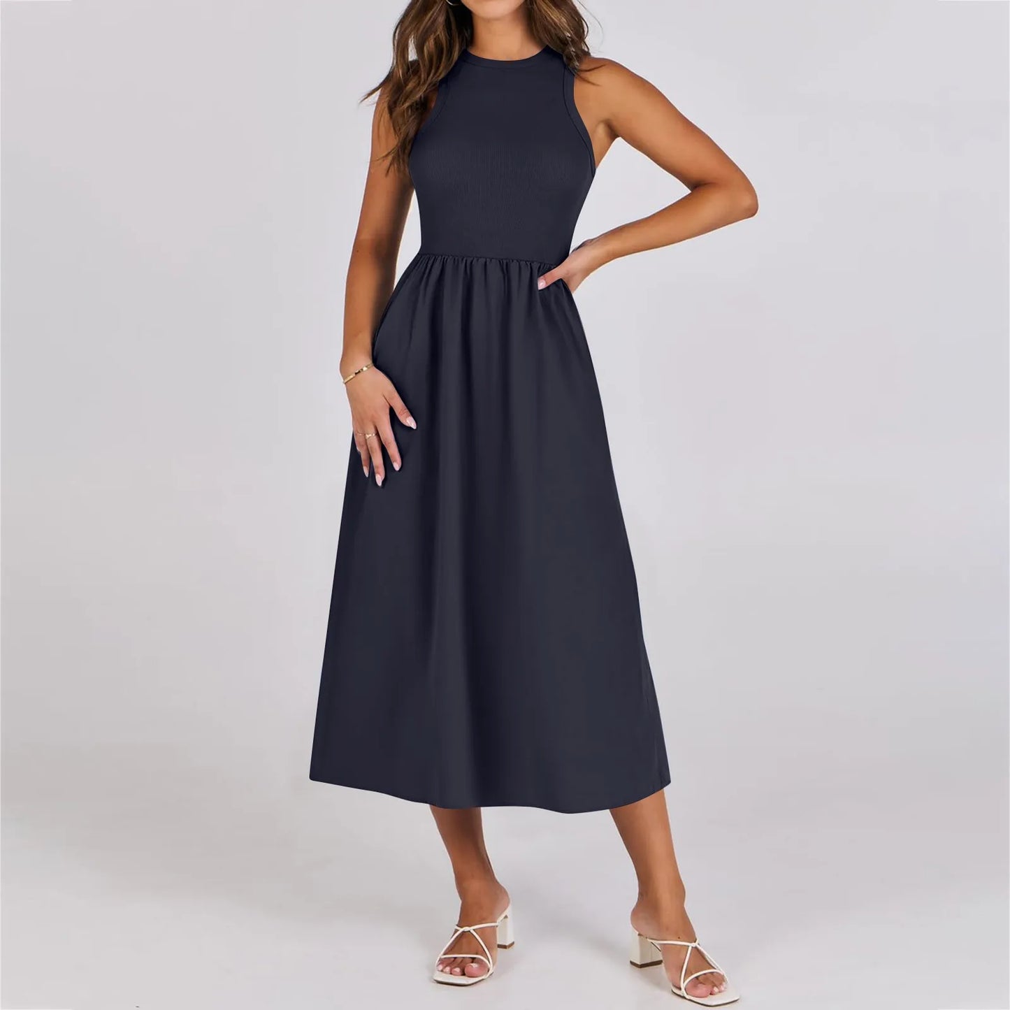 Sleeveless Long Dress
