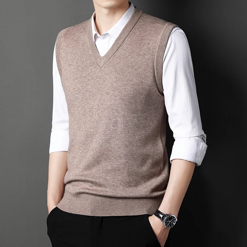 Solid Color Sweater Vest