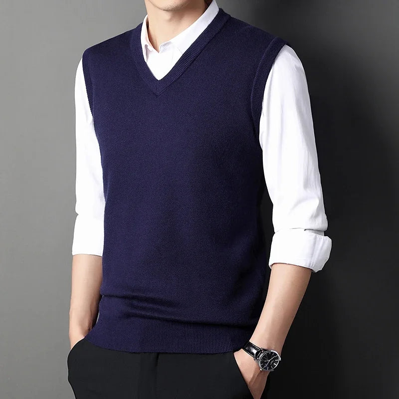 Solid Color Sweater Vest