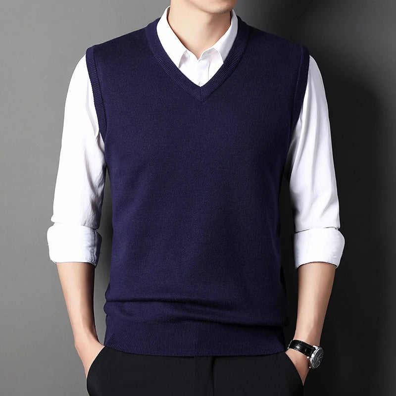 Solid Color Sweater Vest