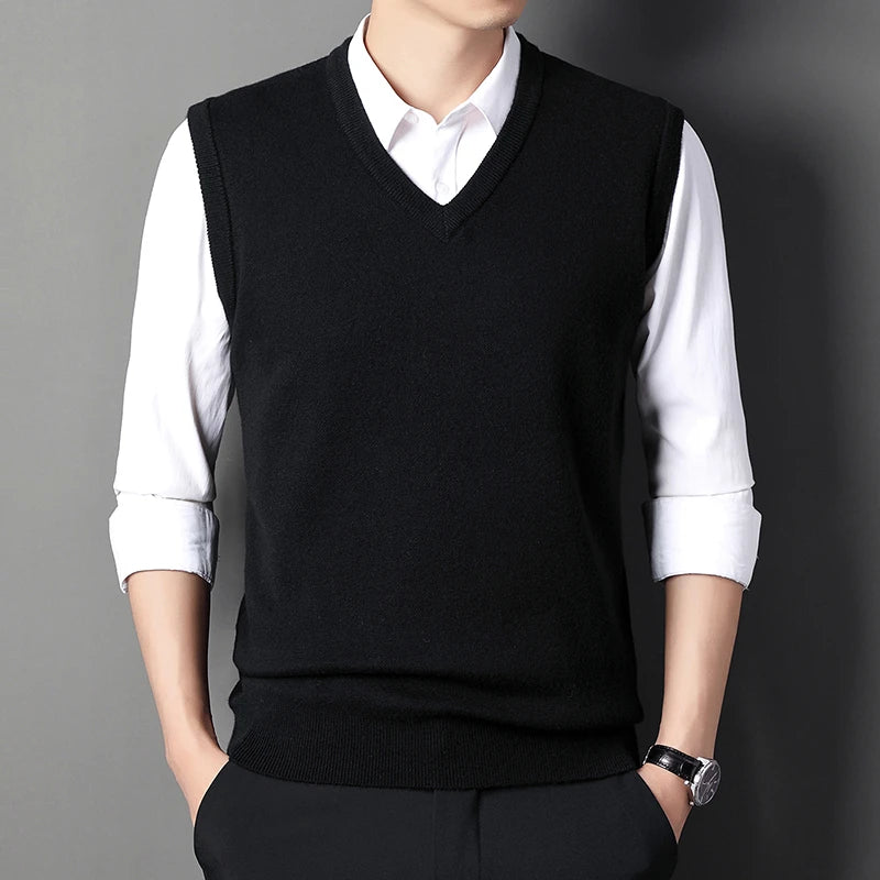 Solid Color Sweater Vest