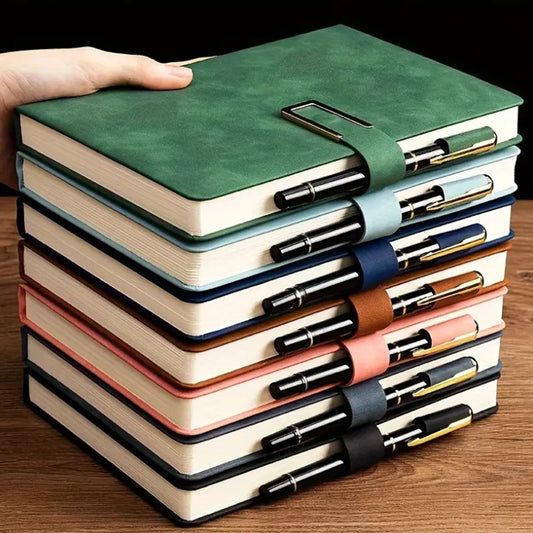 Vintage A5 leather notebook