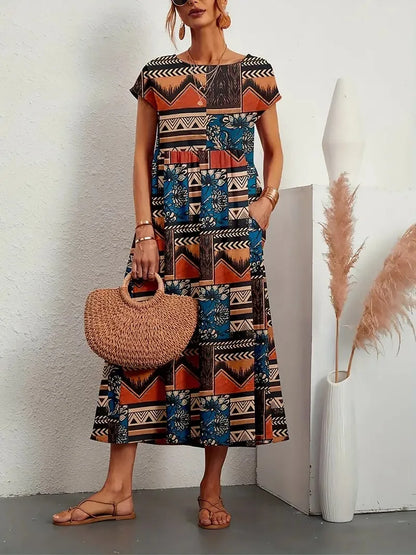 Women's Floral Print Summer Dress