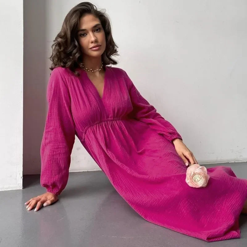 Women's Casual Dress V-Neck