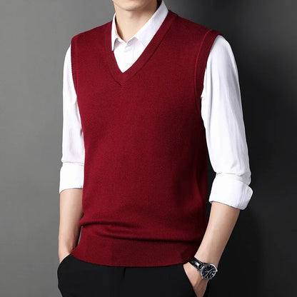 Solid Color Sweater Vest