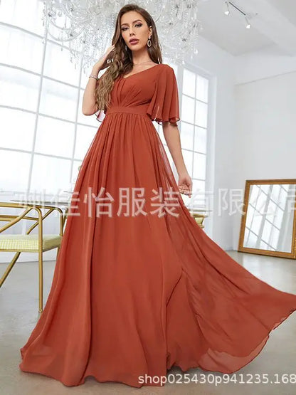 Mid-Sleeve Sweetheart Evening Dress