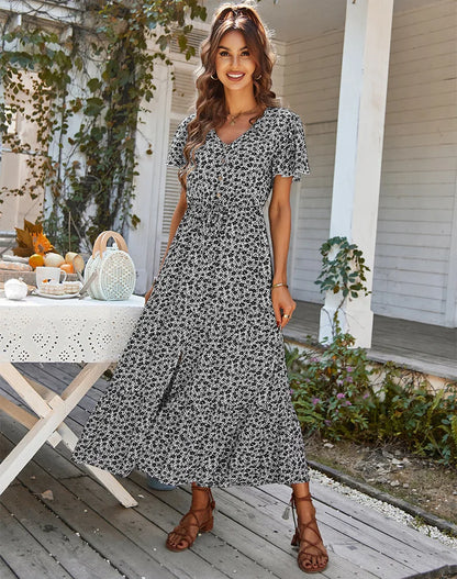 Vintage Floral Dresses for Women