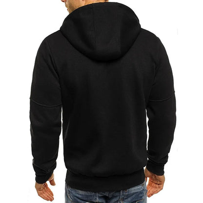 Slim Fit Long Sleeve Zip Up Sweatshirt