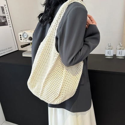Women's Woven Wicker Shoulder Bags