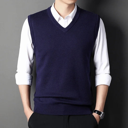 Solid Color Sweater Vest