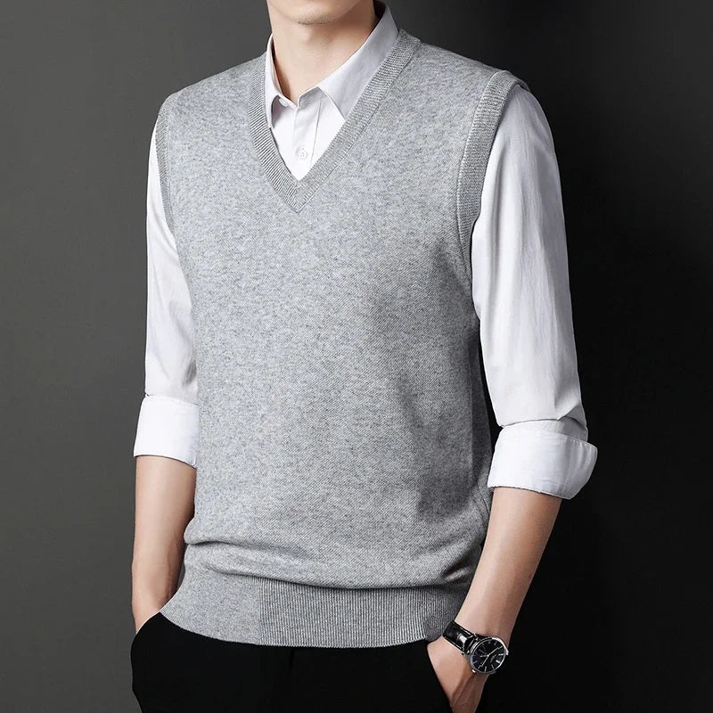 Solid Color Sweater Vest