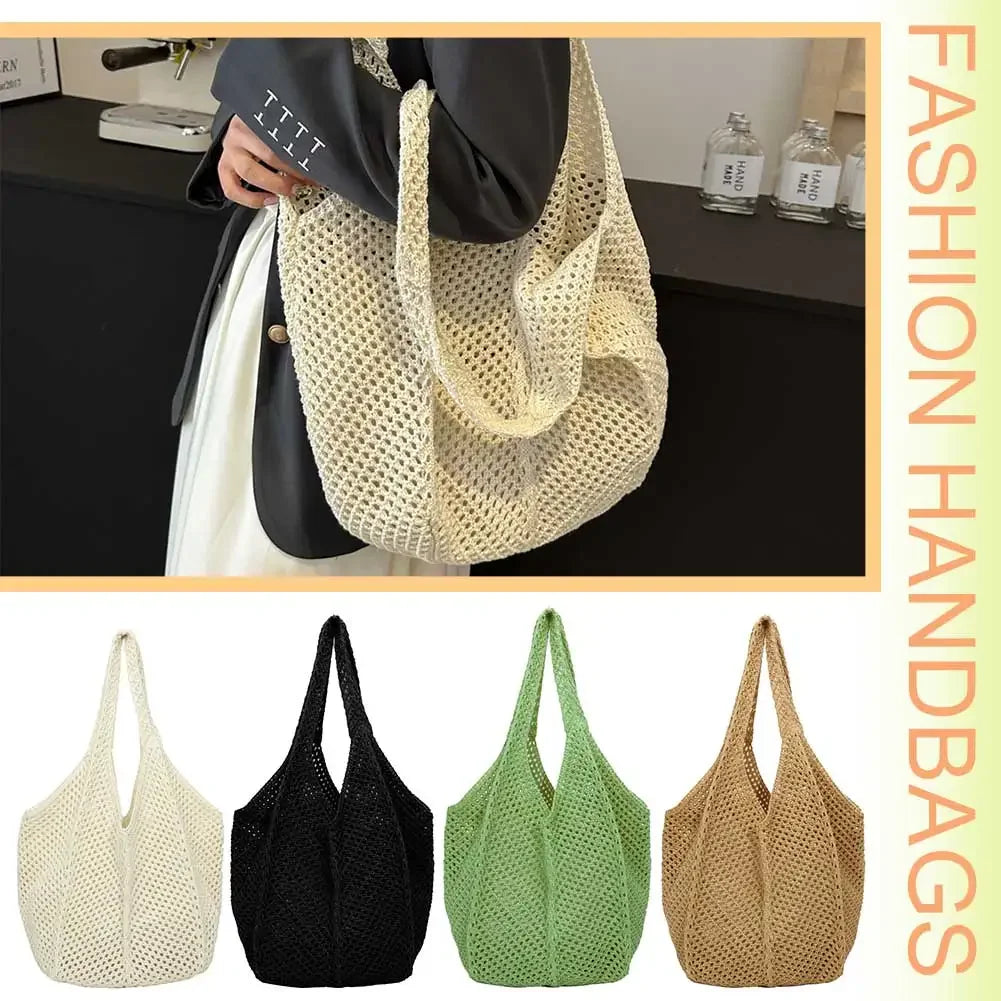 Women's Woven Wicker Shoulder Bags