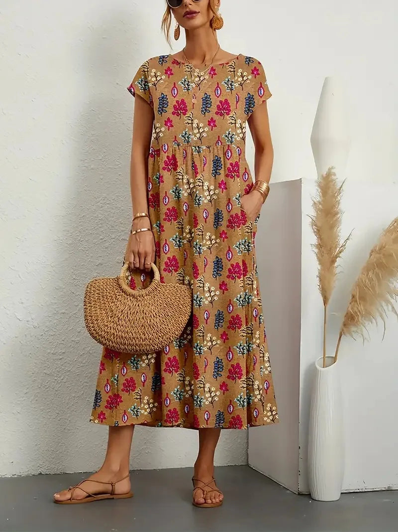 Women's Floral Print Summer Dress
