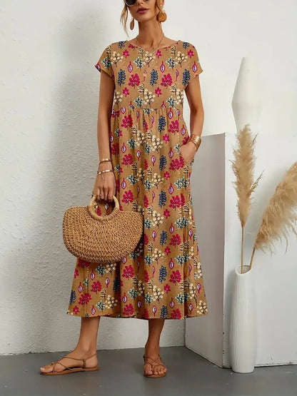 Women's Floral Print Summer Dress