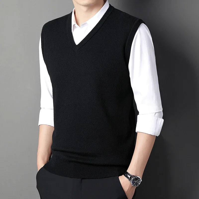 Solid Color Sweater Vest
