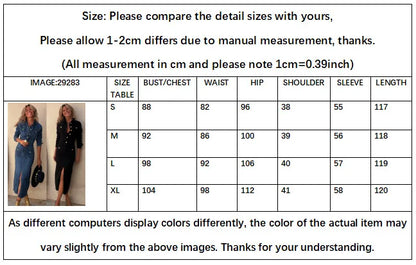 Mid Length, Denim Dress- Slim Fit