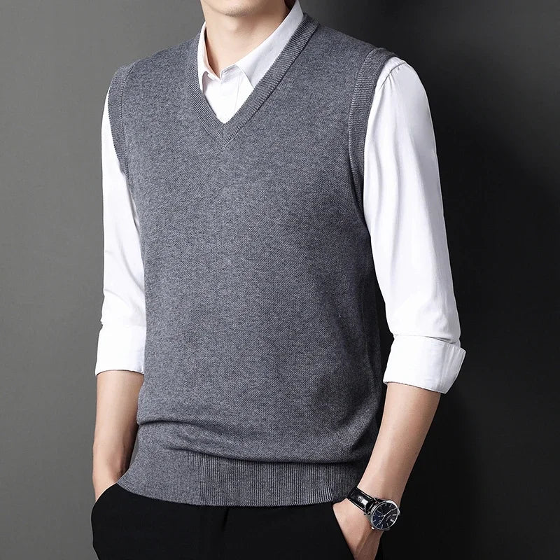 Solid Color Sweater Vest