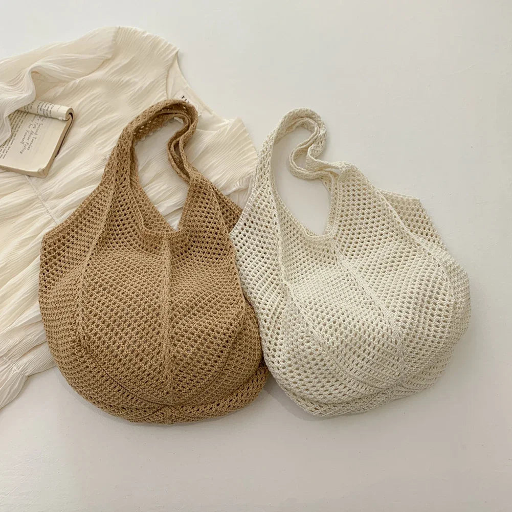 Women's Woven Wicker Shoulder Bags