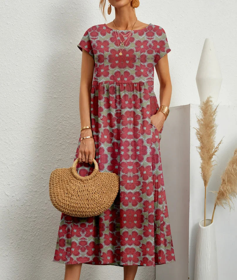 Women's Floral Print Summer Dress
